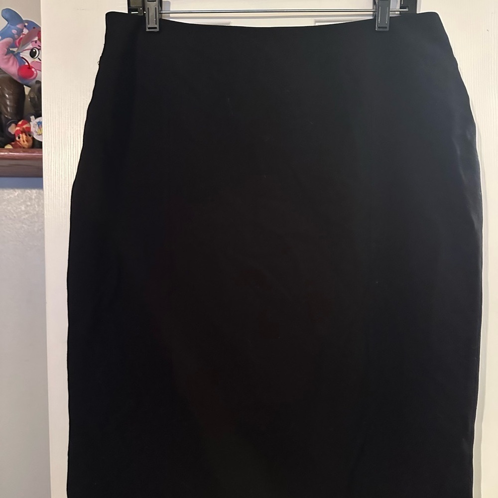Investments Black Midi Pencil Skirt for Work